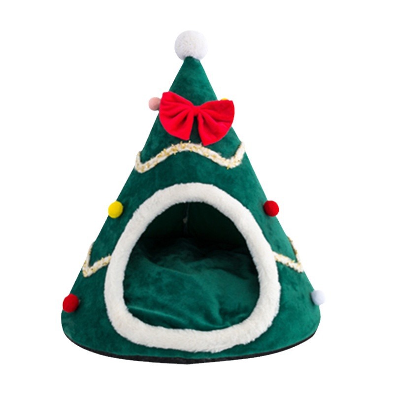 Interior Design Warm - Christmas Tree Design Cat Bed in