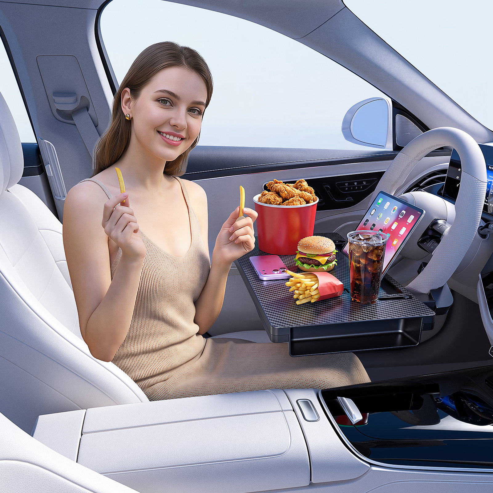 Interior Design Application - High-Grade Universal Car Steering Wheel Table