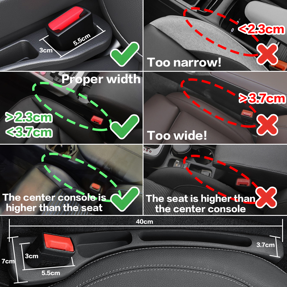 2X Car Seat Gap Filler Between - Interior Design Application avaliação e preço