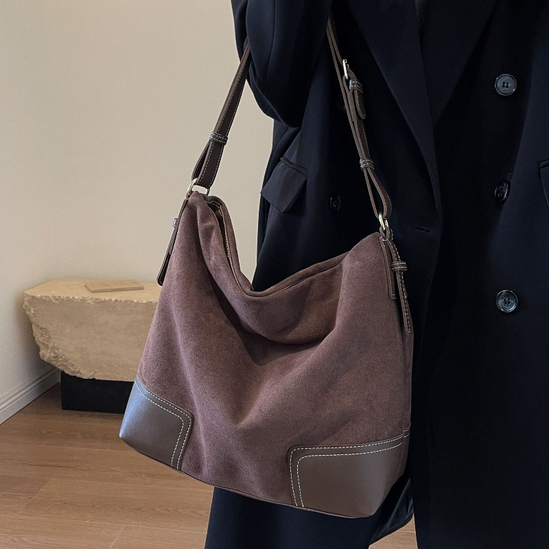 Suede Trendy Versatile Tote Ba - Interior Design Class avaliação e preço
