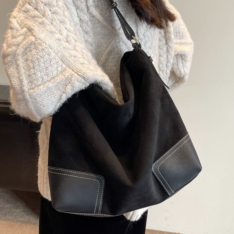 Suede Trendy Versatile Tote Ba - Interior Design Class avaliação e preço