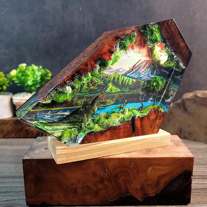 Table Resin Lamp Dinosaur Figu - Interior Design House avaliação e preço