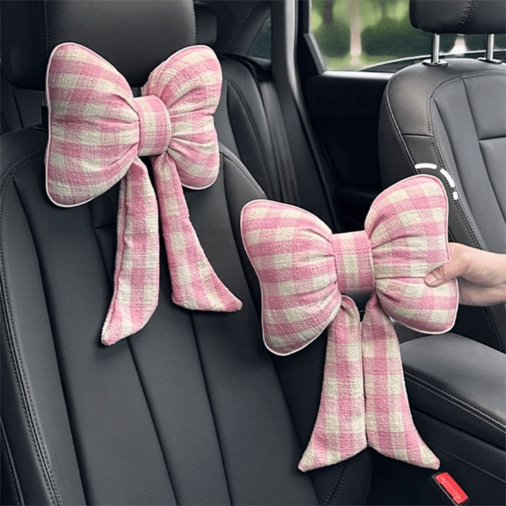 Pink Color Bowknot Pillows Pla - Interior Design Grid avaliação e preço