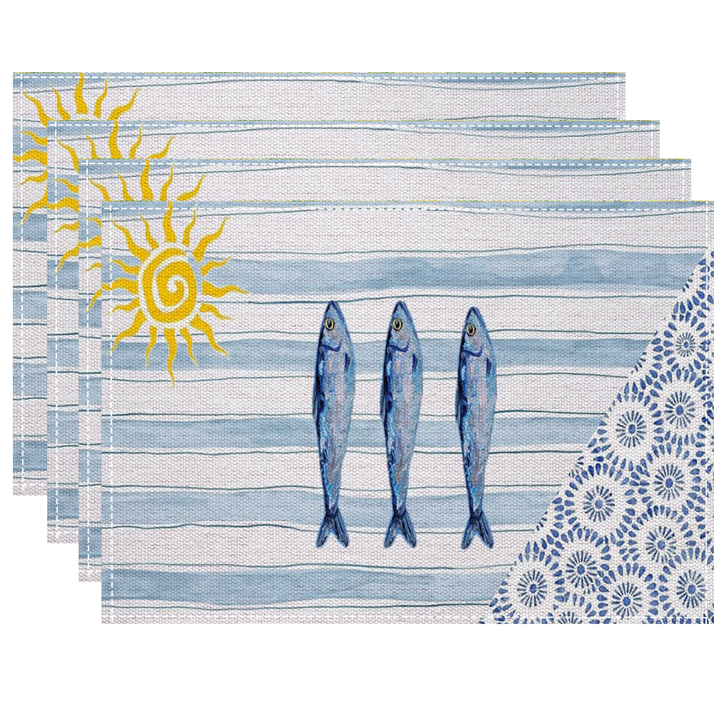 Vibrant Marine Art Placemats W - Interior Design News avaliação e preço
