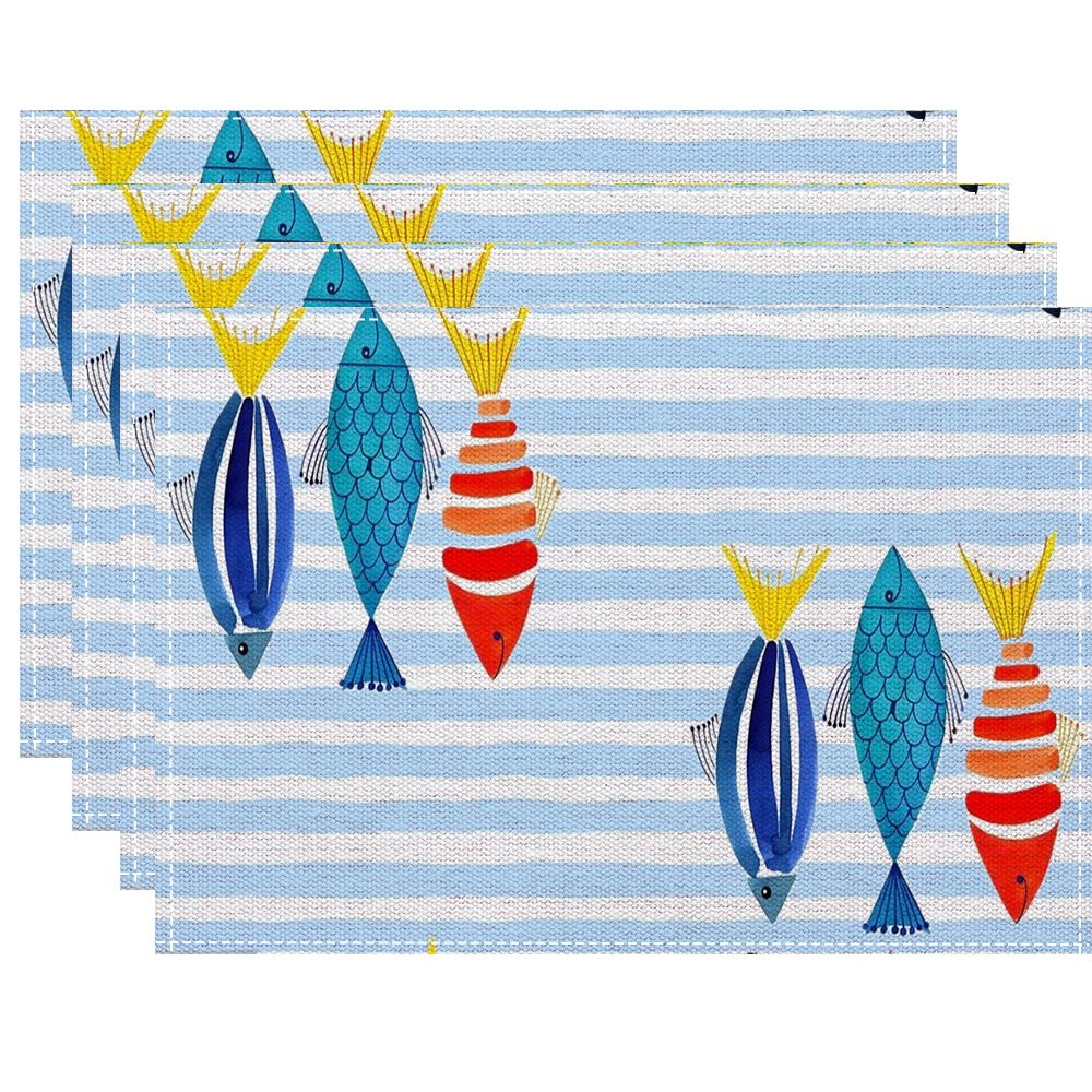 Vibrant Marine Art Placemats W - Interior Design News avaliação e preço