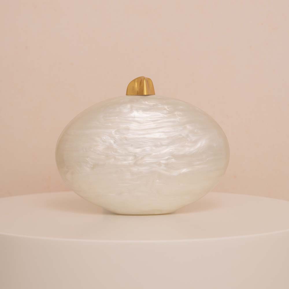 Pearl Brown Green Oval Acrylic - Interior Design News avaliação e preço