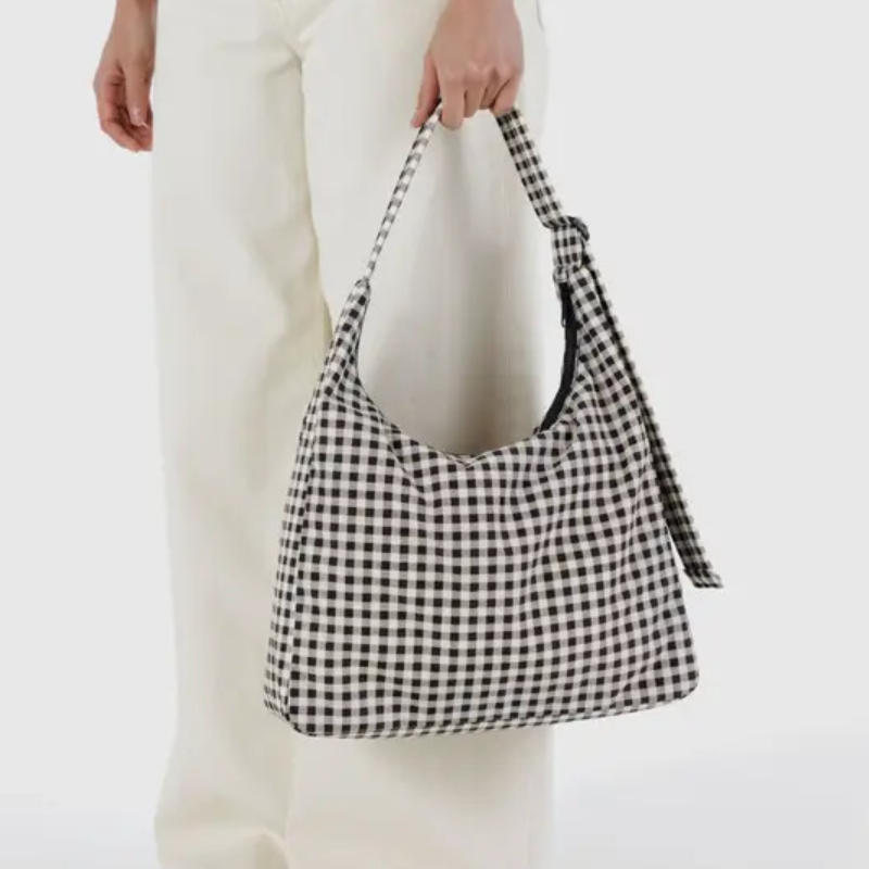 Designer Checkered Shoulder Ba - Interior Design Grid avaliação e preço