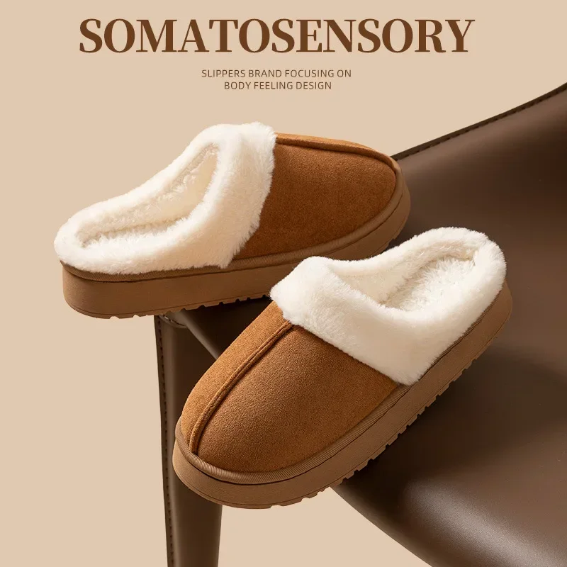 Indoor Cotton Slippers for Win - Interior Design Warm avaliação e preço