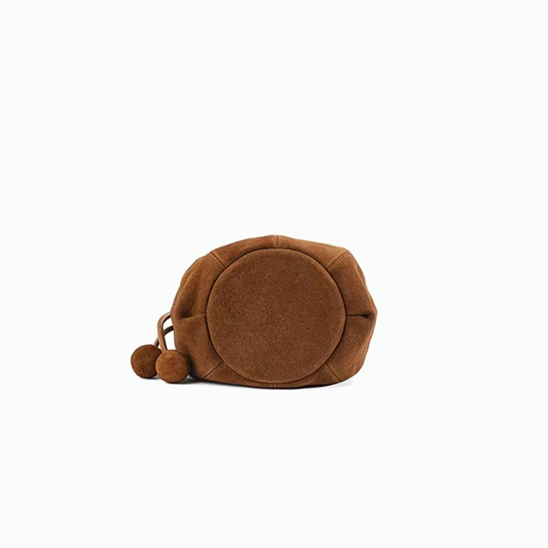 Frosted Suede Bucket Bag Pumpk - Interior Design High End avaliação e preço