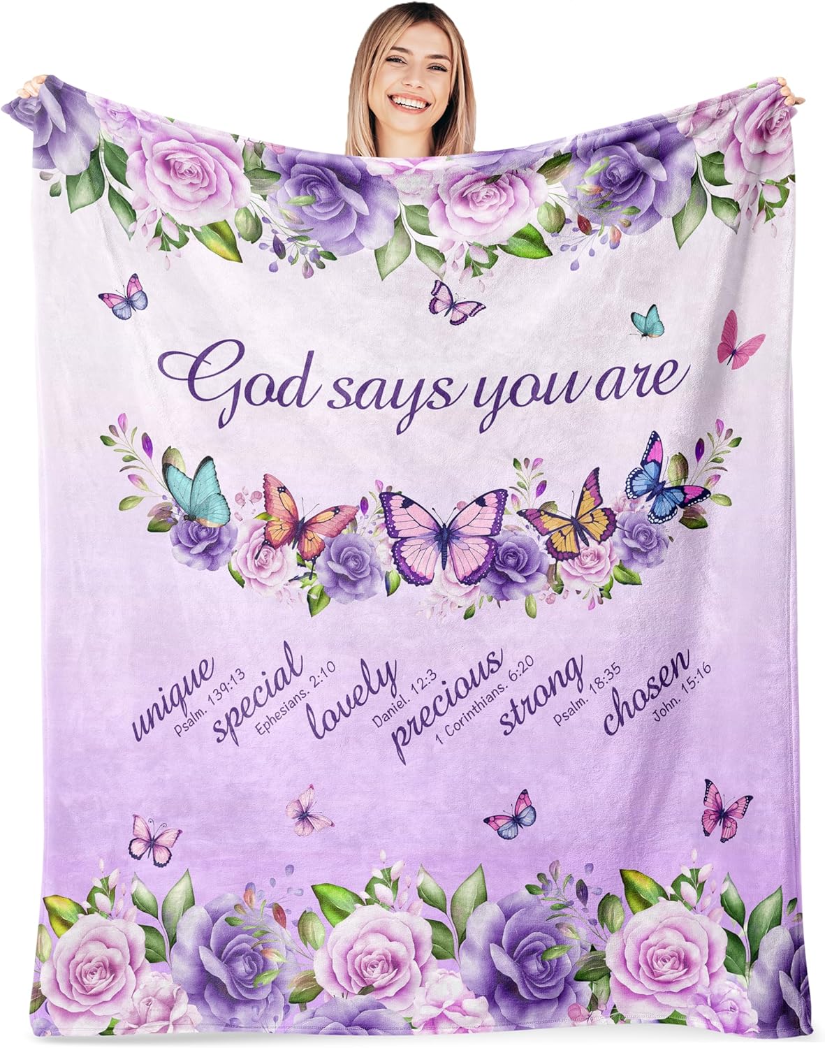 Purple Roses Butterflies Faith - Interior Design Warm avaliação e preço