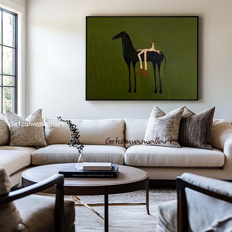 Modern Abstract Western Horse  - Interior Design House avaliação e preço