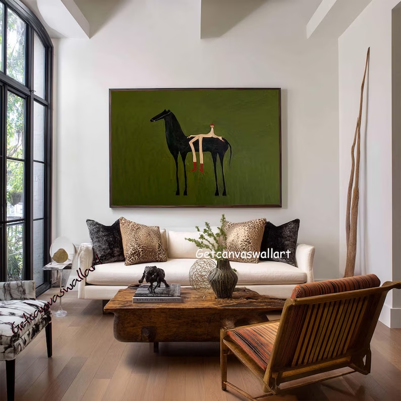 Modern Abstract Western Horse  - Interior Design House avaliação e preço