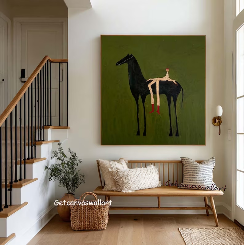 Modern Abstract Western Horse  - Interior Design House avaliação e preço